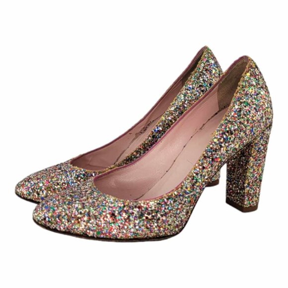Kate Spade New York Dani Too Glitter Pumps Sz 5.5 B - Multi-colored - Picture 3 of 11